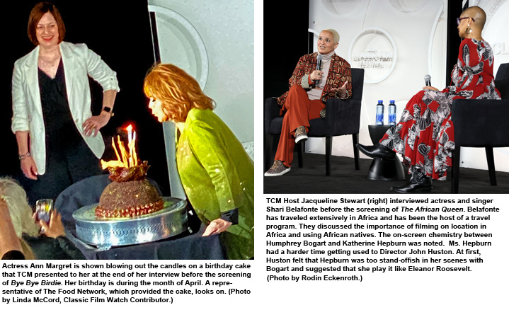 Ann Margret, Shari Belafonte interviews